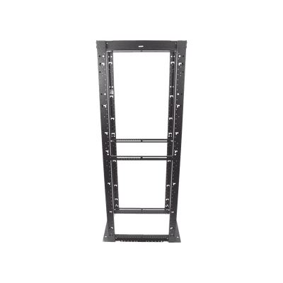 Rack de Cuatro Postes Estándar de 19", Rieles Numerados y Roscados #12-24, Profundidad Máxima de 30 in, 45 Unidades de Rack, Color Negro imagen 4