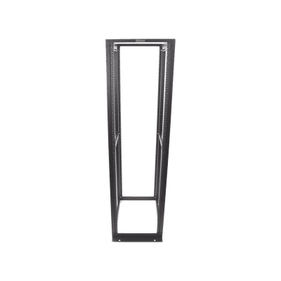 Rack de Cuatro Postes Estándar de 19", Rieles Numerados y Roscados #12-24, Profundidad Máxima de 30 in, 45 Unidades de Rack, Color Negro imagen 6