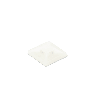Montaje-Sujetador Adhesivo STRONGHOLD de 4 Vías de 1" x 1" x 1/4", Color Natural,  Nylon 6.6 Retardante de Llamas V-2, Paquete de 100pz imagen 2
