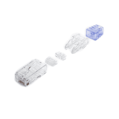Plug RJ45 Cat6 de 5 Piezas, Para Cable UTP de Calibre 23-24 AWG, Chapado en Oro de 50 Micras, Paquete de 100 Piezas imagen 7