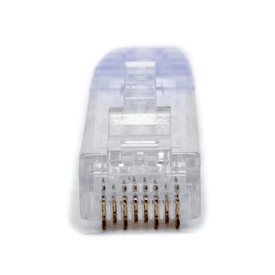 Plug RJ45 Cat6 de 5 Piezas, Para Cable UTP de Calibre 23-24 AWG, Chapado en Oro de 50 Micras, Paquete de 100 Piezas imagen 2