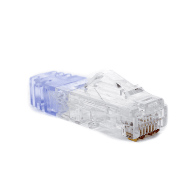 Plug RJ45 Cat6 de 5 Piezas, Para Cable UTP de Calibre 23-24 AWG, Chapado en Oro de 50 Micras, Paquete de 100 Piezas imagen 3