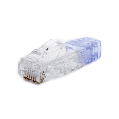 Plug RJ45 Cat6 de 5 Piezas, Para Cable UTP de Calibre 23-24 AWG, Chapado en Oro de 50 Micras, Paquete de 100 Piezas imagen 4