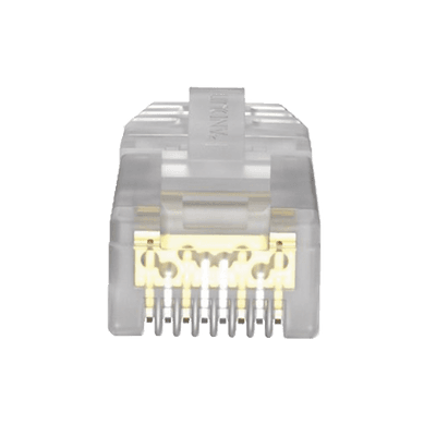 Plug RJ45 Cat6A, Para Cable UTP de Calibre 23-24 AWG, Chapado en Oro de 50 Micras, Paquete de 100 Piezas imagen 2