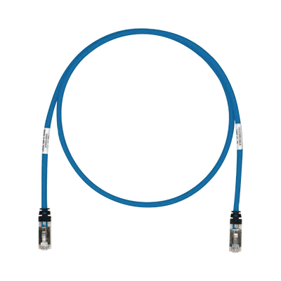Patch Cord Cat6A, Blindado S/FTP, CM/LS0H, 3.05 Metros (10 Pies), Color Azul