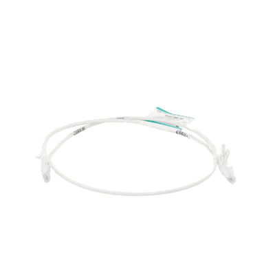 Cable de Parcheo TX6, UTP Cat6, Diámetro Reducido (28AWG), Color Blanco Mate, 0.91 Metros (3 Pies) imagen 2