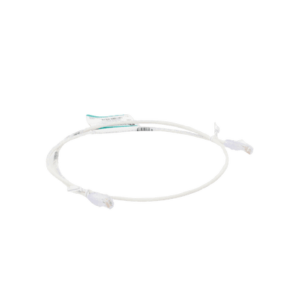 Cable de Parcheo TX6, UTP Cat6, Diámetro Reducido (28AWG), Color Blanco Mate, 0.91 Metros (3 Pies) imagen 5