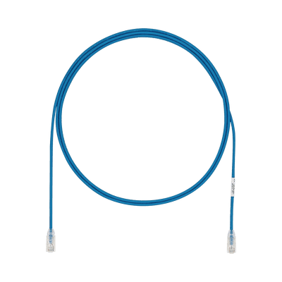 Cable de Parcheo UTP Cat6A, CM/LSZH, Diámetro Reducido (28AWG), Color Azul, 4.57 Metros (15 Pies)