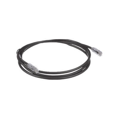 Cable de Parcheo UTP, Cat6A, 24 AWG, CM, Color Negro, 1.52 Metros (5 Pies) imagen 3