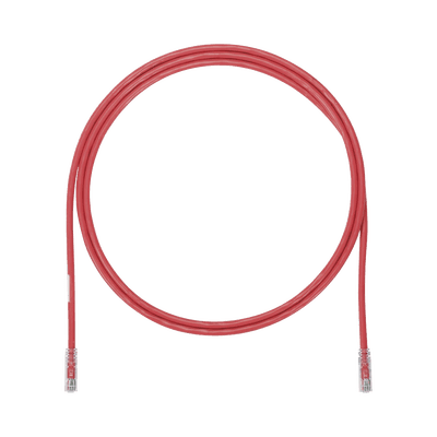 Cable de Parcheo UTP, Cat6A, 24 AWG, CM, Color Rojo, 1.52 Metros (5 Pies)
