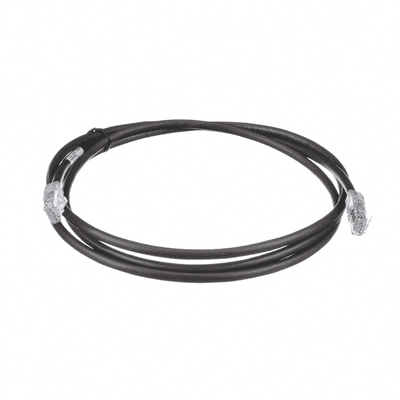 Cable de Parcheo UTP, Cat6A, 24 AWG, CM, Color Negro, 2.13 Metros (7 Pies)