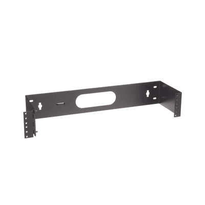 Rack Abierto de Instalación en Pared con Bisagras, Profundidad de 159 mm, 19 in de Ancho, 2 UR, Color Negro imagen 2