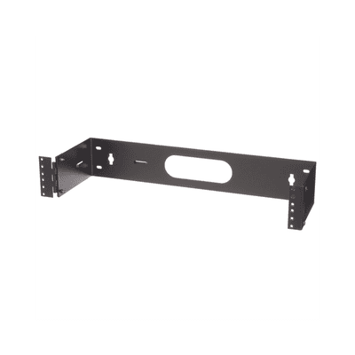 Rack Abierto de Instalación en Pared con Bisagras, Profundidad de 159 mm, 19 in de Ancho, 2 UR, Color Negro imagen 3