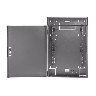 Gabinete de Montaje en Pared TrueEdge™, Con 3 UR para Equipo Activo y 3 UR para Paneles de Parcheo, Fabricado en Acero, Color Negro imagen 3