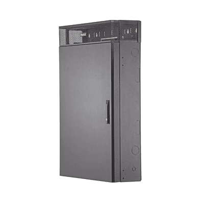 Gabinete de Montaje en Pared TrueEdge™, Con 3 UR para Equipo Activo y 3 UR para Paneles de Parcheo, Fabricado en Acero, Color Negro imagen 2