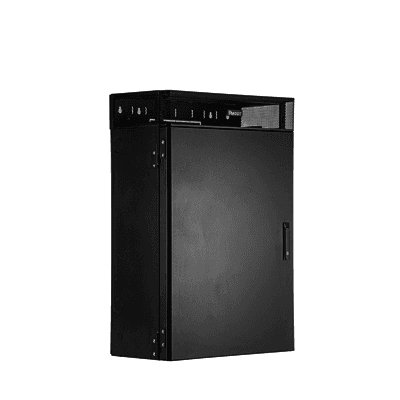 Gabinete de Montaje en Pared TrueEdge™, Con 6 UR para Equipo Activo y 6 UR para Paneles de Parcheo, Fabricado en Acero, Color Negro imagen 3