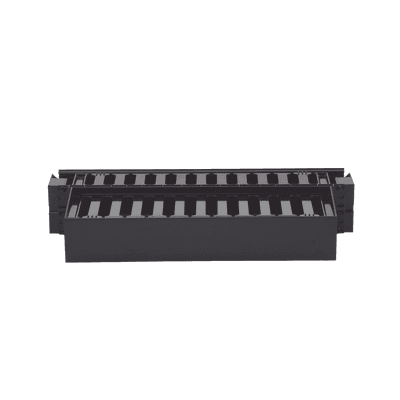 Organizador de Cables Horizontal PatchLink, Doble (Frontal y Posterior), Con Tapa Extendida, Para Rack de 19in, 2UR imagen 3
