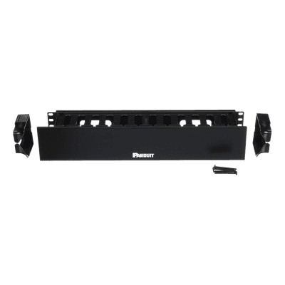 Organizador de Cables Horizontal PatchLink, Sencillo (Solo Frontal), Con Tapa Extendida, Para Rack de 19in, 2UR imagen 2
