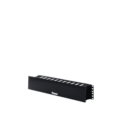 Organizador de Cables Horizontal PatchLink, Sencillo (Solo Frontal), Con Tapa Extendida, Para Rack de 19in, 2UR imagen 5