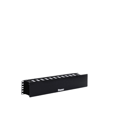 Organizador de Cables Horizontal PatchLink, Sencillo (Solo Frontal), Con Tapa Extendida, Para Rack de 19in, 2UR imagen 6