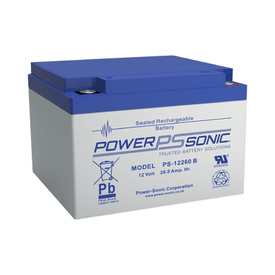 Batería 12V, 26AH, Para Respaldo, Tecnologías AGM/VRLA, 5 Años Vida Útil, Terminales M5, Reconocida UL