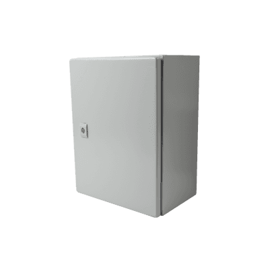 Gabinete de Acero IP66 Uso en Intemperie (300 x 400 x 200 mm) con Placa Trasera Interior de Metal y Compuerta Inferior Atornillable (Incluye Chapa y Llave T). imagen 2
