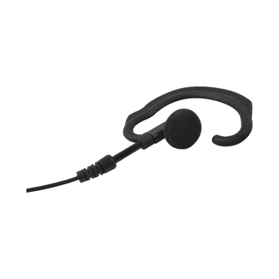 Micrófono de solapa con gancho suave para la oreja y fibra trenzada para puerto de accesorios Icom de 2 pines con tornillos imagen 3