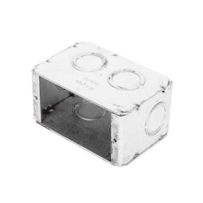 Caja (Chalupa) Multigang de 1 Gang/ Profundidad de 2-1/2 Pulgadas (6.35 cm)/ 8 TKO (1/2 y 3/4). imagen 3