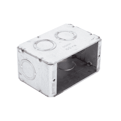 Caja (Chalupa) Multigang de 1 Gang/ Profundidad de 2-1/2 Pulgadas (6.35 cm)/ 8 TKO (1/2 y 3/4). imagen 4