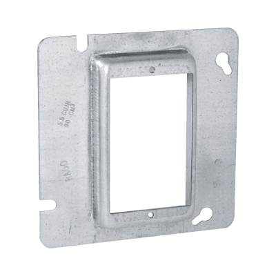 Sobretapa Cuadrada Galvanizada para Caja de 4 11-16" / Realce de 3/4".
