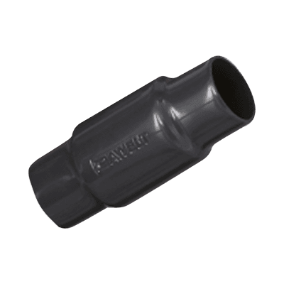 Cople de Aluminio con Recubrimiento Exterior de Pvc e Interior de Uretano Purpura para Conduit  de 3/4" (19 mm).