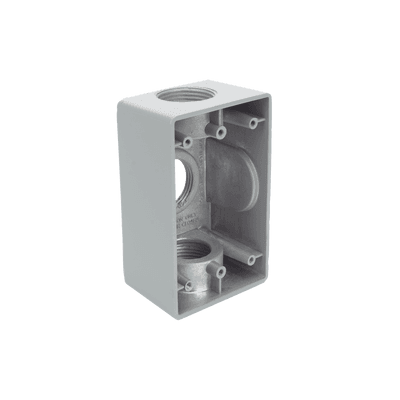 Caja Condulet FS de 1" (25.4 mm ) con tres bocas una arriba y una atrás a prueba de intemperie. imagen 5