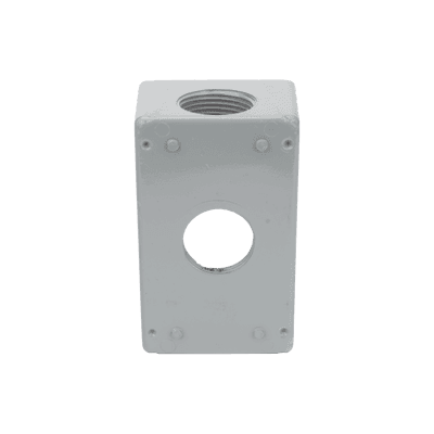 Caja Condulet FS de 1" (25.4 mm ) con tres bocas una arriba y una atrás a prueba de intemperie. imagen 6