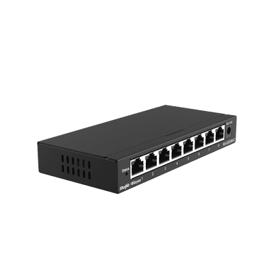 Switch Administrable Gigabit / 8 Puertos 10/100/1000BASE-T / Capa 2 / Switching 16 Gbps / Forwarding 11.9 Mpps / Gestión Cloud Ruijie Gratuita / Modo CCTV con Transmisión 250 m (820 ft) / Prevención de Bucles Automática / Diseño Fanless imagen 2