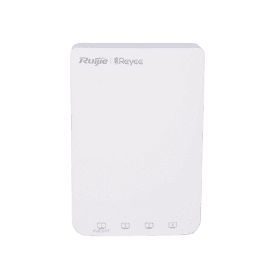 Punto de Acceso Wall Plate Wi-Fi 5 / 1267 Mbps Doble Banda / 802.11ac Wave 2 MU-MIMO 2x2 / 5 Puertos Gigabit / 1 Puerto PoE Out / Mesh / Beamforming / Gestión Cloud Gratuita