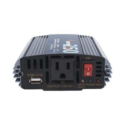 Inversor de Corriente (CD-CA) Potencia Nominal 250 W, Ent:12Vcc, Sal: 115Vca 60 Hz imagen 3