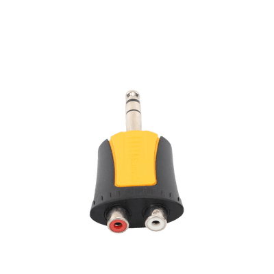 Conector Estéreo |  1/4in - 2 x RCA hembra | Adaptador de Carcasa de Plastico | imagen 3