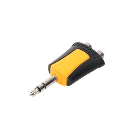 Conector Estéreo |  1/4in - 2 x RCA hembra | Adaptador de Carcasa de Plastico | imagen 4