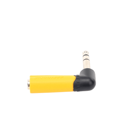 Conector Estéreo | 1/4in - 1/4in | Conector de angulo recto | Adaptador de Carcasa de Plastico imagen 5