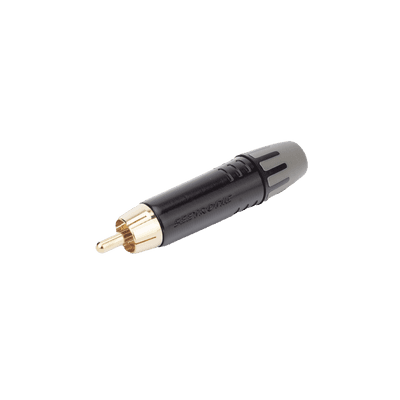 Conector Macho RCA | Carcasa Enchapada en Negro | Contacto Enchapado en Oro | Cable OD 3.5-6.5mm imagen 2