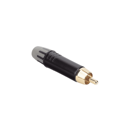 Conector Macho RCA | Carcasa Enchapada en Negro | Contacto Enchapado en Oro | Cable OD 3.5-6.5mm imagen 3