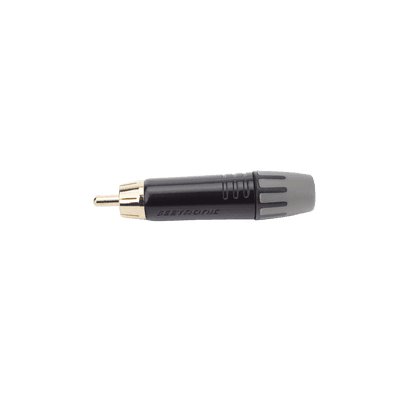 Conector Macho RCA | Carcasa Enchapada en Negro | Contacto Enchapado en Oro | Cable OD 3.5-6.5mm imagen 4