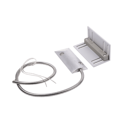 Contacto Magnético para Piso Uso Rudo / GAP 75 mm (3 in) / Cable Blindado 55 cm / Placa de Montaje en L / 12 VCC imagen 2