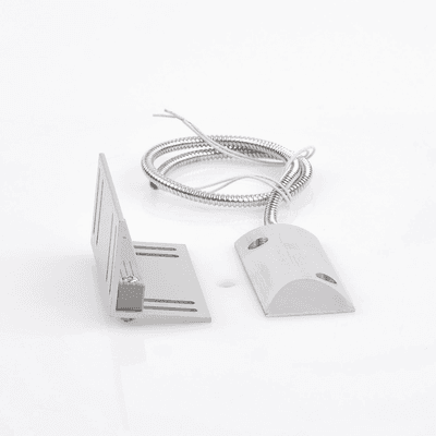 Contacto Magnético para Piso Uso Rudo / GAP 75 mm (3 in) / Cable Blindado 55 cm / Placa de Montaje en L / 12 VCC imagen 4