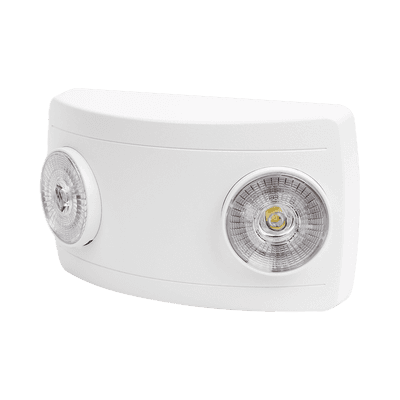 Luz de Emergencia Dual LED ultra compacta/150 lúmenes/Luz fría/Batería de Respaldo Incluida/Botón de test. imagen 2