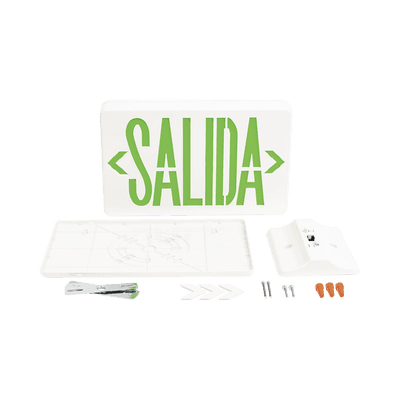 Letrero LED DUAL de SALIDA Universal con alto brillo/uso en pared, lateral o techo/Batería de Respaldo Incluida. imagen 5