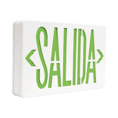 Letrero LED DUAL de SALIDA Universal con alto brillo/uso en pared, lateral o techo/Batería de Respaldo Incluida. imagen 2