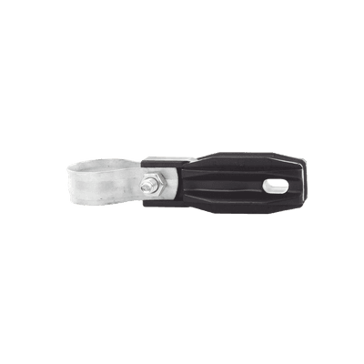 Aislador de Paso o Esquina con Abrazadera / 33-38 mm / Resina Virgen 100% / Anti-Arqueo / Tubería de Malla Ciclónica