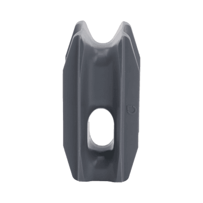 Aislador de Esquina Gris para Cercas Eléctricas / 18 kV / Anti UV / Resinas Vírgenes / Resistencia 7.5-10.2 kg / 66 mm x 31.6 mm