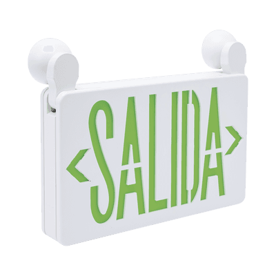 Letrero de Emergencia LED DUAL de SALIDA con Luz de Emergencia/Montaje Universal (pared, lateral o Techo)/Batería de Respaldo Incluida imagen 4
